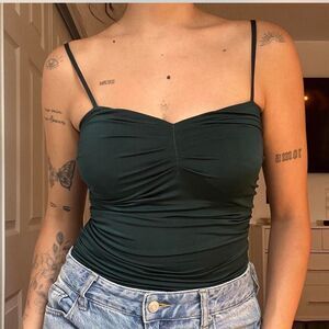 Express Women's Green Bodysuit